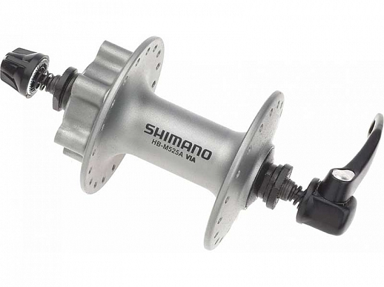 Втулка передняя Shimano Deore M525 серебро