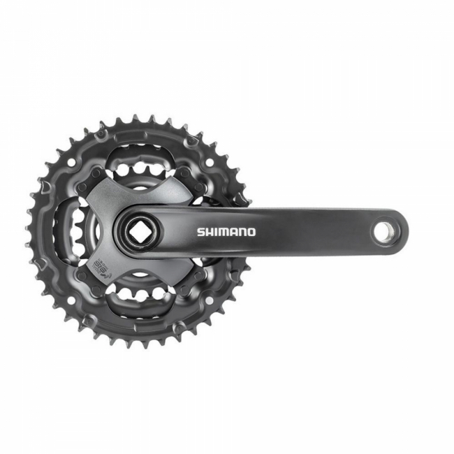 Шатуны Shimano Tourney TY301 без защиты черный